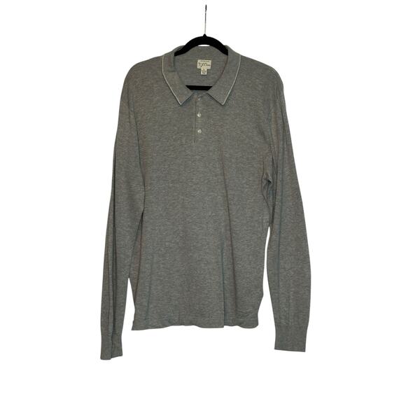 Banana Republic gray long sleeves polo shirt size Large - Picture 8 of 10